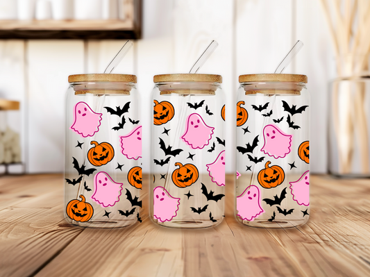 Pink Ghosts & Pumpkins